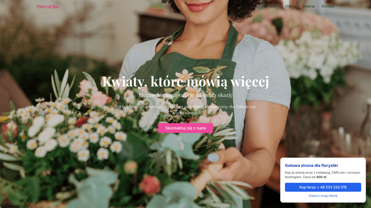 Strona dla Florystki