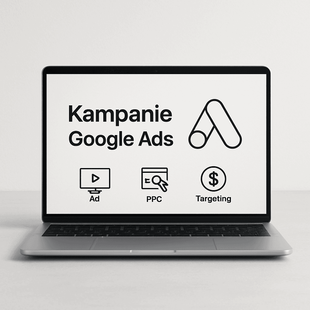 Dashboard Google Ads z wykresami i statystykami